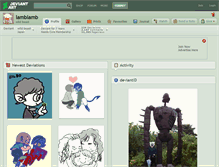 Tablet Screenshot of lamblamb.deviantart.com