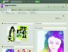 Tablet Screenshot of magicxcreations.deviantart.com