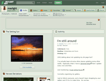 Tablet Screenshot of maslight.deviantart.com