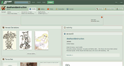 Desktop Screenshot of deathanddestruction.deviantart.com