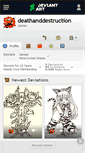 Mobile Screenshot of deathanddestruction.deviantart.com
