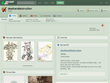 Tablet Screenshot of deathanddestruction.deviantart.com