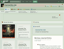 Tablet Screenshot of charmed-fan-club.deviantart.com