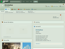 Tablet Screenshot of etrinityrose.deviantart.com