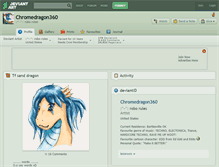 Tablet Screenshot of chromedragon360.deviantart.com