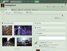 Tablet Screenshot of chibimegamanx.deviantart.com