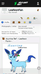 Mobile Screenshot of leafeonfan.deviantart.com