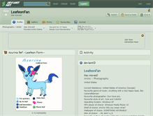 Tablet Screenshot of leafeonfan.deviantart.com