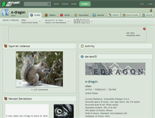 Tablet Screenshot of e-dragon.deviantart.com