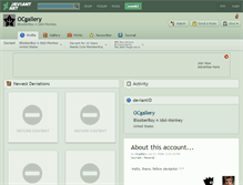 Tablet Screenshot of ocgallery.deviantart.com