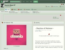 Tablet Screenshot of gummi-bear-07.deviantart.com