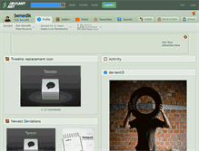 Tablet Screenshot of benedik.deviantart.com
