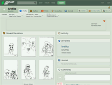 Tablet Screenshot of krisfitz.deviantart.com