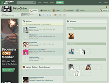 Tablet Screenshot of dirty-girls.deviantart.com