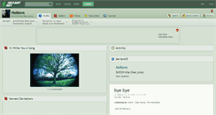 Desktop Screenshot of hollows.deviantart.com