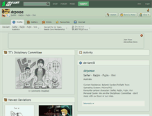 Tablet Screenshot of dcposse.deviantart.com