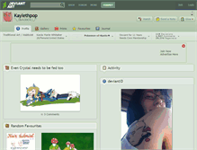 Tablet Screenshot of kaylethpop.deviantart.com