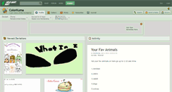 Desktop Screenshot of colorkuma.deviantart.com