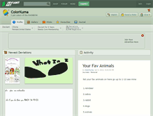 Tablet Screenshot of colorkuma.deviantart.com
