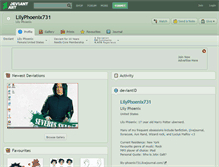 Tablet Screenshot of lilyphoenix731.deviantart.com