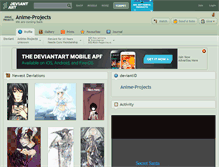 Tablet Screenshot of anime-projects.deviantart.com