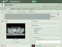 Tablet Screenshot of lucky-canvas.deviantart.com