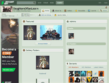 Tablet Screenshot of daughtersofsanleor.deviantart.com