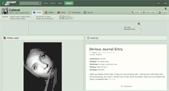 Desktop Screenshot of cutiecat.deviantart.com