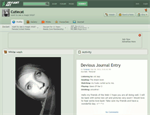 Tablet Screenshot of cutiecat.deviantart.com