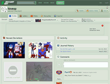 Tablet Screenshot of iloveop.deviantart.com