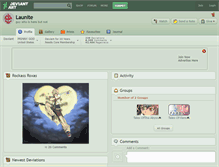 Tablet Screenshot of launite.deviantart.com