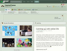 Tablet Screenshot of caramelcheese.deviantart.com