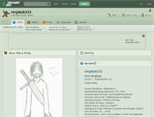 Tablet Screenshot of ninjabob333.deviantart.com