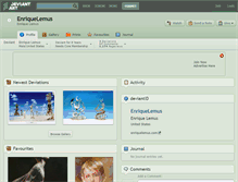 Tablet Screenshot of enriquelemus.deviantart.com