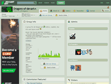 Tablet Screenshot of dragons-of-devart.deviantart.com