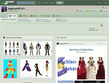 Tablet Screenshot of magmashift101.deviantart.com
