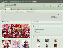 Tablet Screenshot of deviantmaster92.deviantart.com