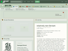 Tablet Screenshot of gear-dog.deviantart.com