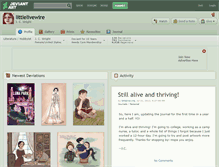 Tablet Screenshot of littlelivewire.deviantart.com
