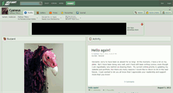 Desktop Screenshot of cyaneus.deviantart.com