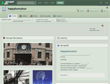 Tablet Screenshot of happybunnybun.deviantart.com