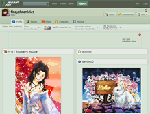 Tablet Screenshot of fireychronicles.deviantart.com