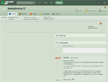 Tablet Screenshot of deejaybunny12.deviantart.com