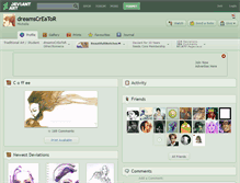 Tablet Screenshot of dreamscreator.deviantart.com