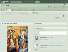 Tablet Screenshot of clicio.deviantart.com