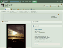 Tablet Screenshot of faultysanity.deviantart.com