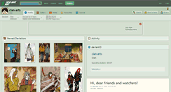 Desktop Screenshot of clan-arts.deviantart.com