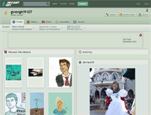 Tablet Screenshot of gwengirl9107.deviantart.com