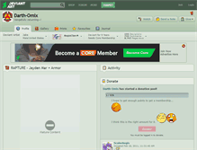 Tablet Screenshot of darth-omix.deviantart.com