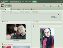 Tablet Screenshot of james-lee.deviantart.com